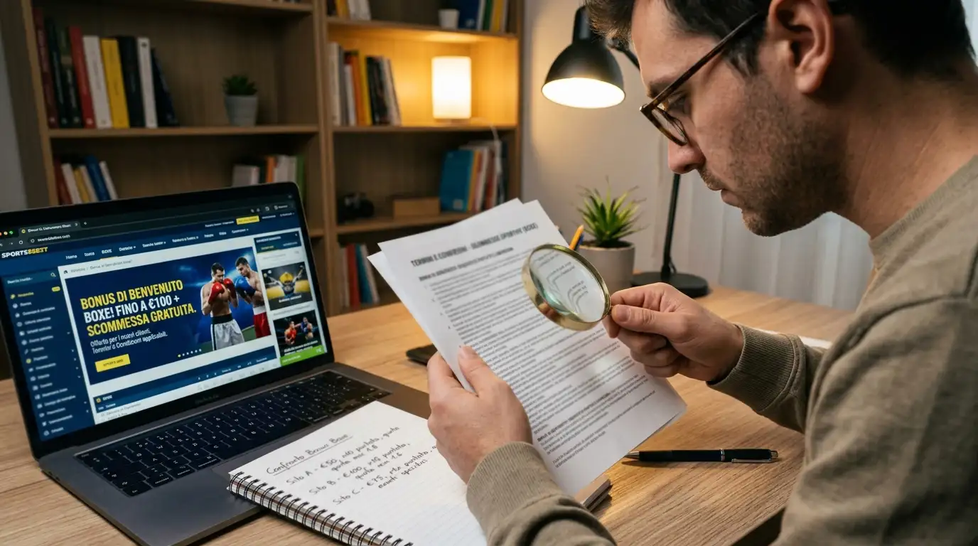 Bonus e promozioni dei bookmaker per le scommesse sulla boxe