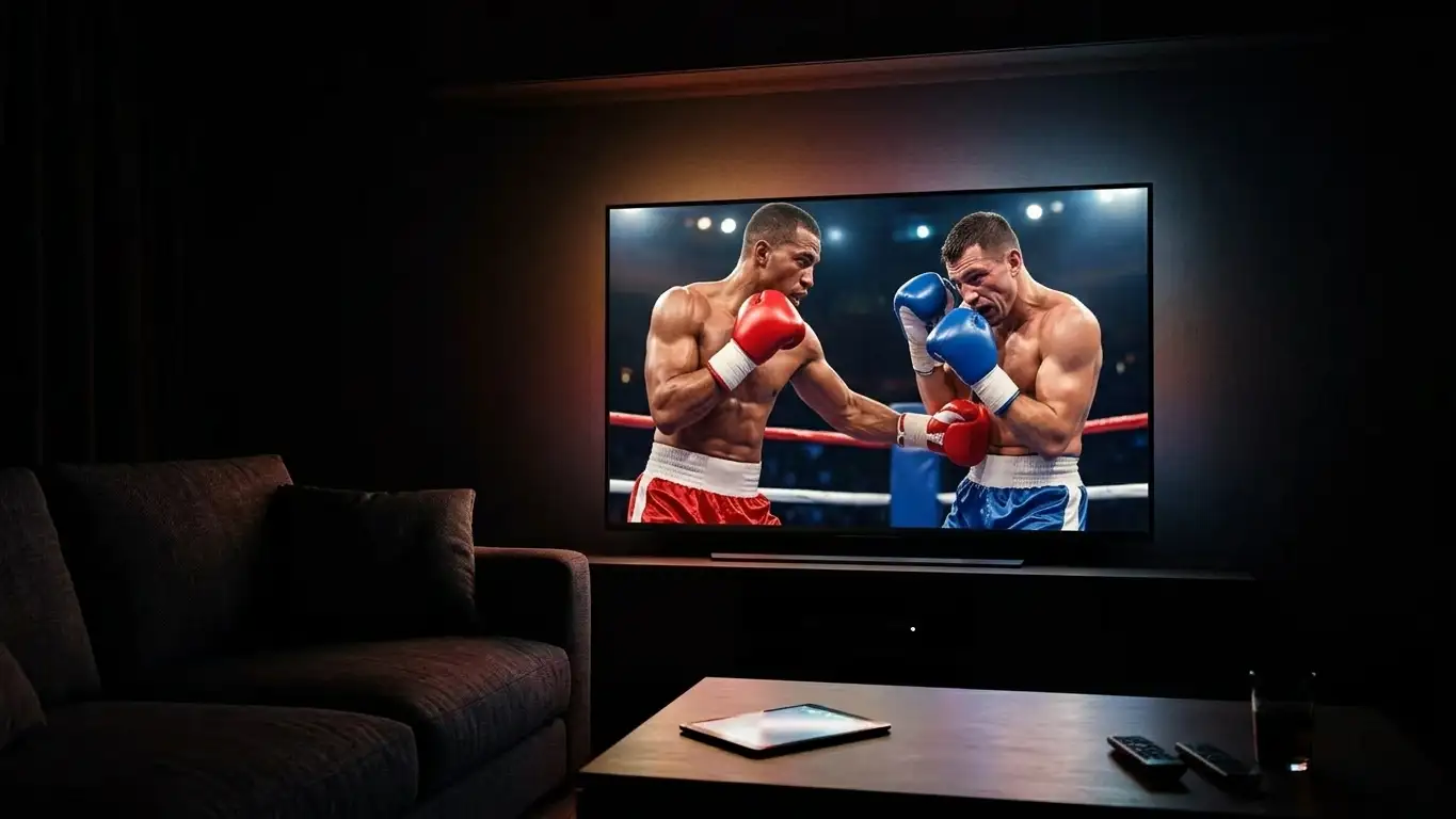 Streaming di un incontro di boxe per scommesse live