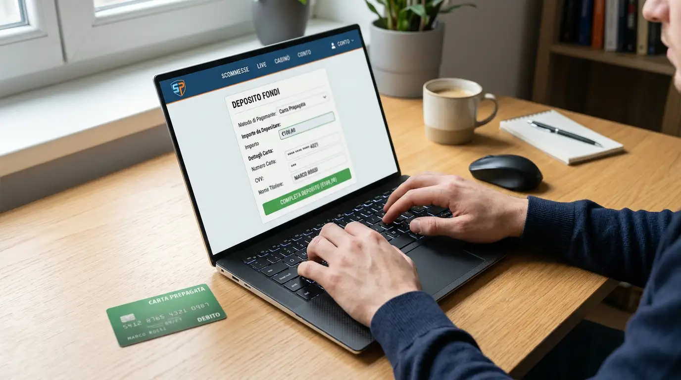 Procedura di deposito e prima scommessa sul pugilato tramite piattaforma online