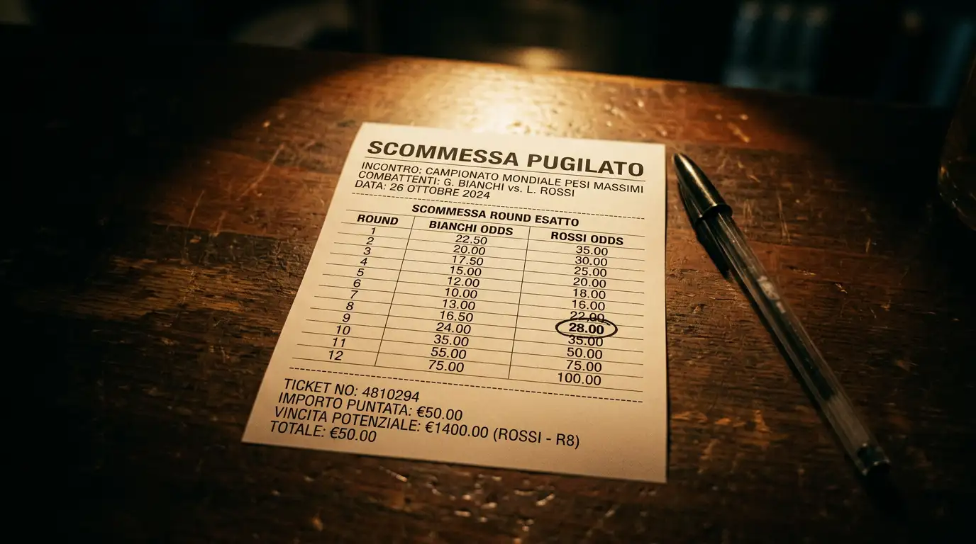 Quote elevate del mercato round esatto nelle scommesse sulla boxe